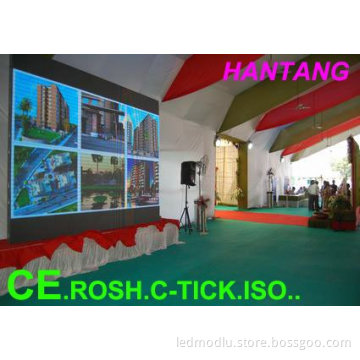 Indoor Curtain Large Led Display Screen 1R1G1B With V120° / H140° Viewing Angle